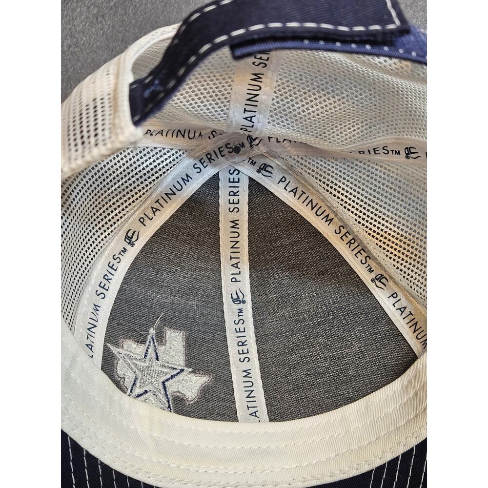 Platinum Series Dallas Cowboys Mens One Size Fits All Blue Baseball Cap Trucker - Picture 7 of 9